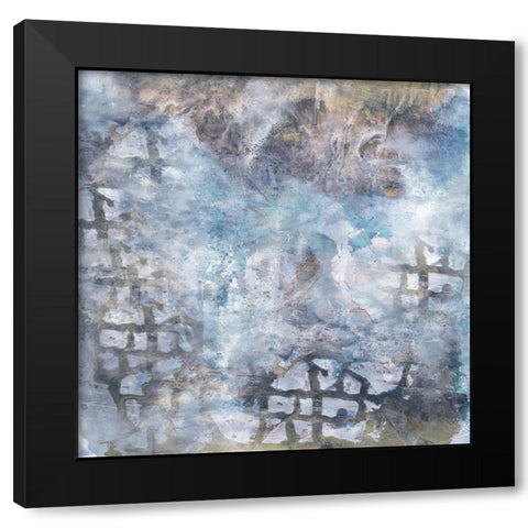 Abstract Extract Black Modern Wood Framed Art Print with Double Matting by Lewis, Sheldon
