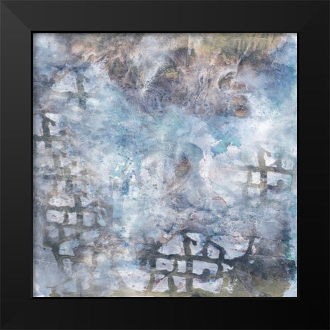 Abstract Extract Black Modern Wood Framed Art Print by Lewis, Sheldon