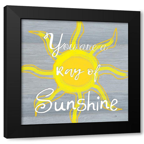 Ray Of Sunshine Black Modern Wood Framed Art Print with Double Matting by Lewis, Sheldon