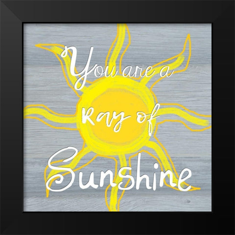 Ray Of Sunshine Black Modern Wood Framed Art Print by Lewis, Sheldon