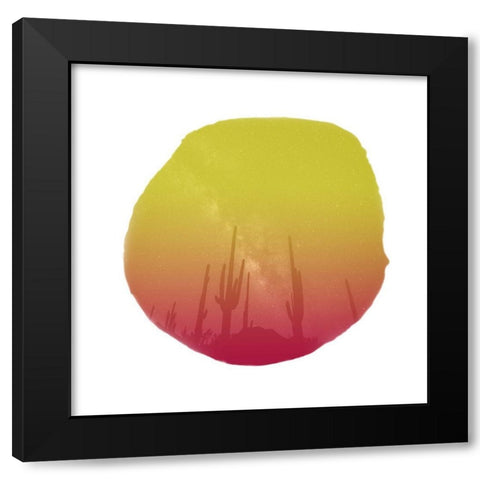 Colored Sky 2 Black Modern Wood Framed Art Print with Double Matting by Lewis, Sheldon