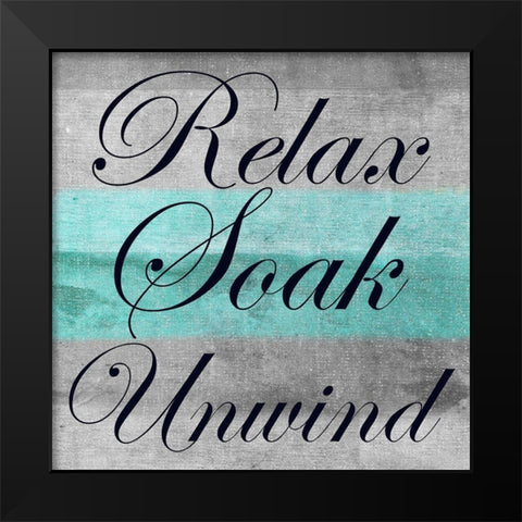 RUS Black Modern Wood Framed Art Print by Lewis, Sheldon