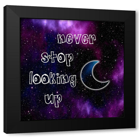 Looking Up Black Modern Wood Framed Art Print by Lewis, Sheldon
