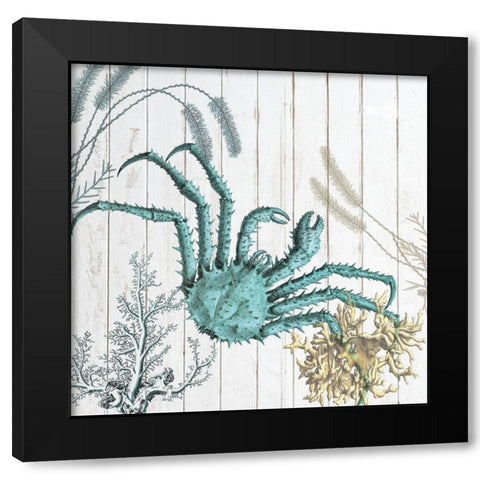 Salt Water Blue 2 Black Modern Wood Framed Art Print by Lewis, Sheldon