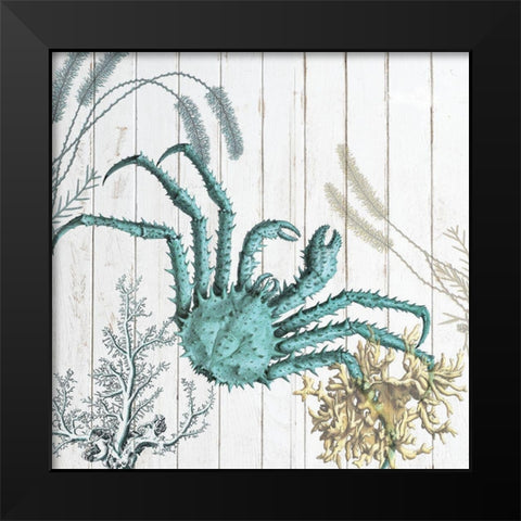 Salt Water Blue 2 Black Modern Wood Framed Art Print by Lewis, Sheldon