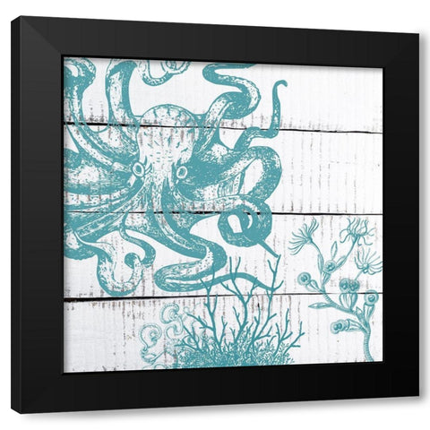 Blue Under 1 Black Modern Wood Framed Art Print by Lewis, Sheldon