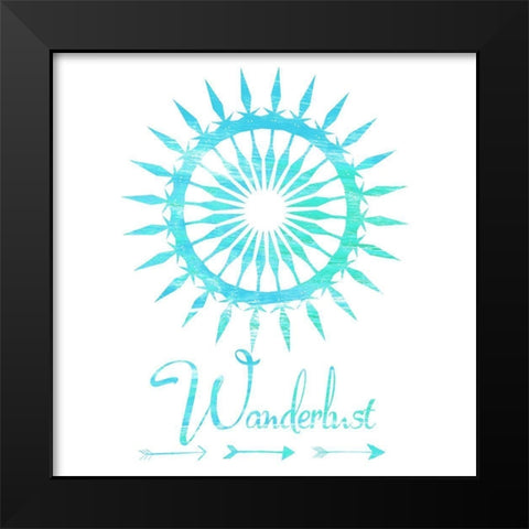 Follow The Sun Black Modern Wood Framed Art Print by Lewis, Sheldon