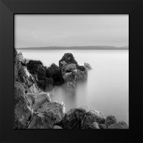 Black Sea 2 Black Modern Wood Framed Art Print by Lewis, Sheldon