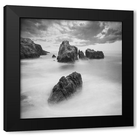 Black Sea 3 Black Modern Wood Framed Art Print with Double Matting by Lewis, Sheldon
