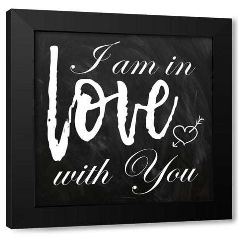 In Love Black Modern Wood Framed Art Print with Double Matting by Lewis, Sheldon