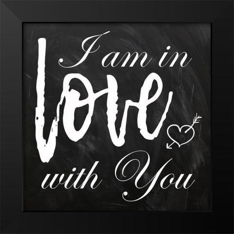 In Love Black Modern Wood Framed Art Print by Lewis, Sheldon
