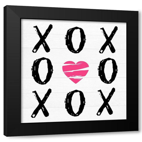 Love Won Black Modern Wood Framed Art Print with Double Matting by Lewis, Sheldon