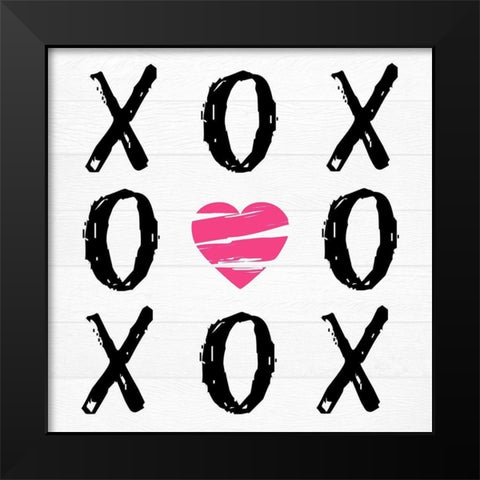 Love Won Black Modern Wood Framed Art Print by Lewis, Sheldon