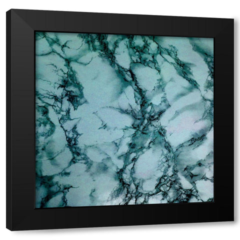 Green Elements Black Modern Wood Framed Art Print with Double Matting by Lewis, Sheldon