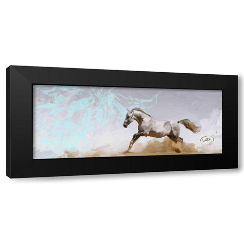 Free Rein 2 Black Modern Wood Framed Art Print with Double Matting by Butcher, Sarah