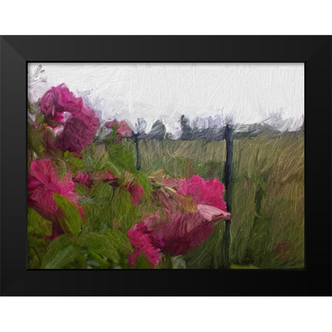 Monet View Black Modern Wood Framed Art Print by Butcher, Sarah
