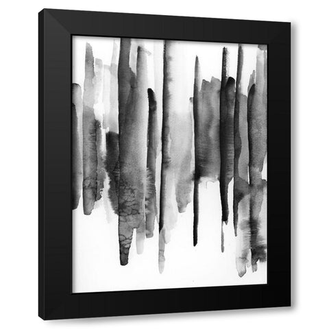 Band W 1 Black Modern Wood Framed Art Print by vdk atelier