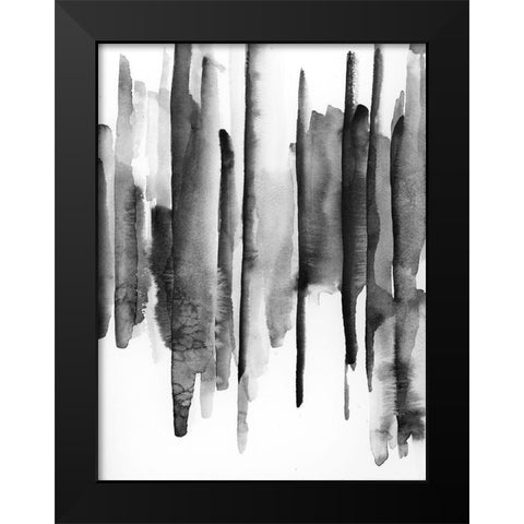 Band W 1 Black Modern Wood Framed Art Print by vdk atelier