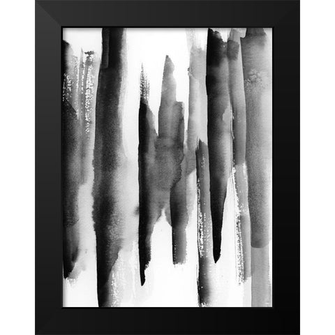 Band W 2 Black Modern Wood Framed Art Print by vdk atelier