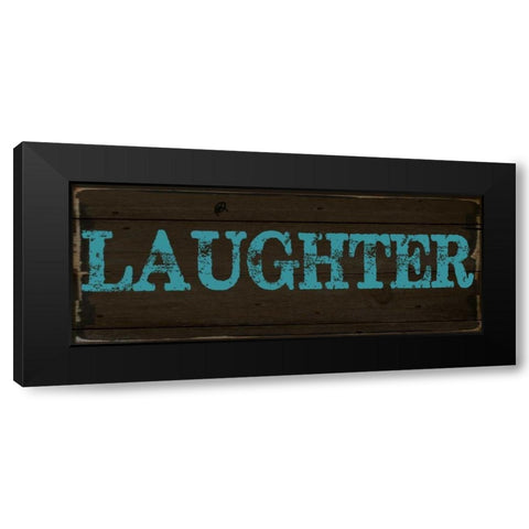 LAUGHTER 2 Black Modern Wood Framed Art Print with Double Matting by Greene, Taylor