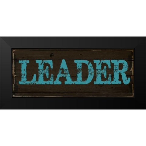 LEADER 2 Black Modern Wood Framed Art Print by Greene, Taylor