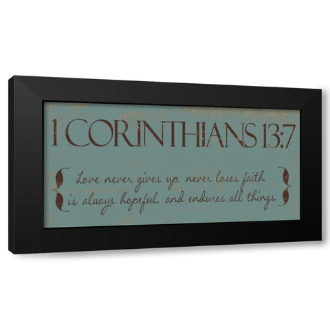 I CAN DO ALL THINGS F Black Modern Wood Framed Art Print by Greene, Taylor