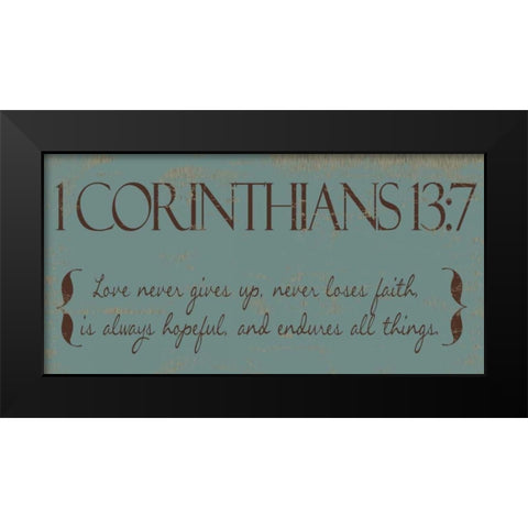 I CAN DO ALL THINGS F Black Modern Wood Framed Art Print by Greene, Taylor