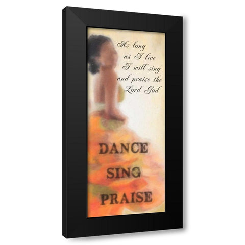 Praise Black Modern Wood Framed Art Print by Greene, Taylor