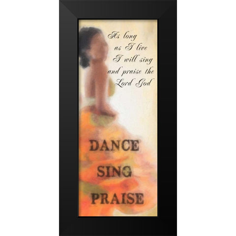 Praise Black Modern Wood Framed Art Print by Greene, Taylor