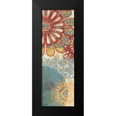 FLORA TRANCE VI Black Modern Wood Framed Art Print by Greene, Taylor