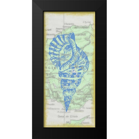 Shell Black Modern Wood Framed Art Print by Greene, Taylor