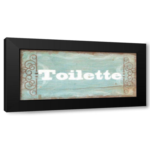 Toilette Black Modern Wood Framed Art Print by Greene, Taylor