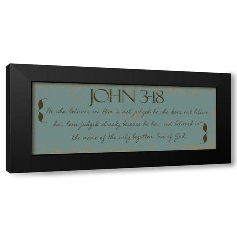 SON OF GOD Black Modern Wood Framed Art Print by Greene, Taylor