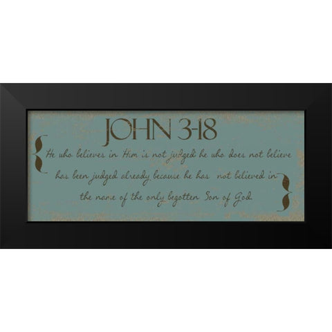 SON OF GOD Black Modern Wood Framed Art Print by Greene, Taylor