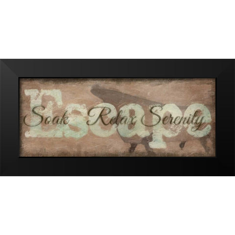 Escape Black Modern Wood Framed Art Print by Greene, Taylor