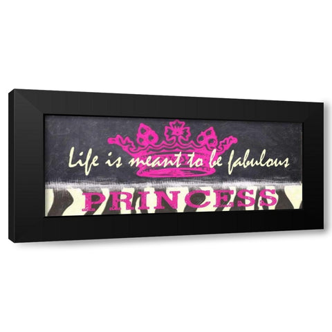 Life Is Fabulous Black Modern Wood Framed Art Print by Greene, Taylor