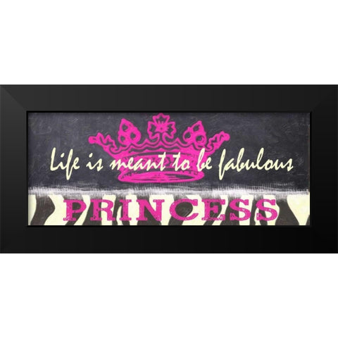 Life Is Fabulous Black Modern Wood Framed Art Print by Greene, Taylor