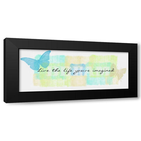 Live The Life Black Modern Wood Framed Art Print by Greene, Taylor