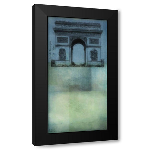 City Hues II Black Modern Wood Framed Art Print with Double Matting by Greene, Taylor