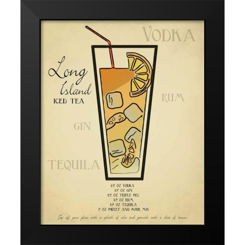 Long Island Black Modern Wood Framed Art Print by Greene, Taylor