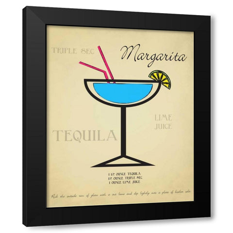 Margarita Black Modern Wood Framed Art Print with Double Matting by Greene, Taylor