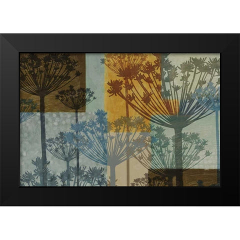 SUMMER BREEZE Black Modern Wood Framed Art Print by Greene, Taylor