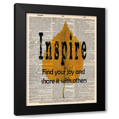 INSPIRE Black Modern Wood Framed Art Print by Greene, Taylor
