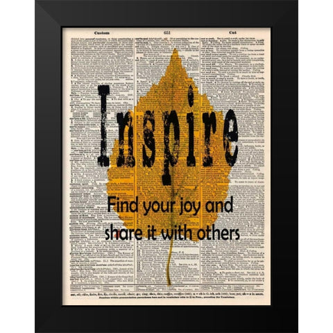 INSPIRE Black Modern Wood Framed Art Print by Greene, Taylor
