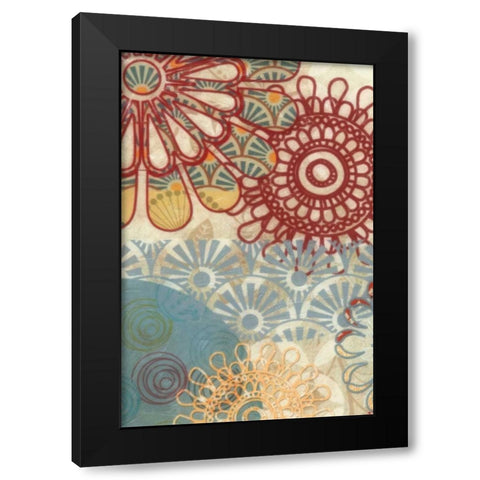 FLORA TRANCE VI Black Modern Wood Framed Art Print with Double Matting by Greene, Taylor