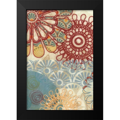 FLORA TRANCE VI Black Modern Wood Framed Art Print by Greene, Taylor