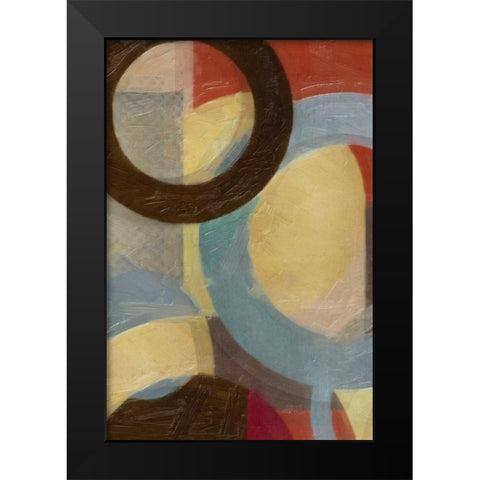 HALO WEAVE V Black Modern Wood Framed Art Print by Greene, Taylor