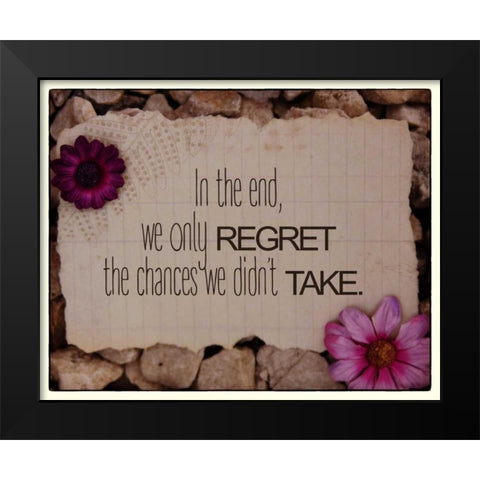 In The End Black Modern Wood Framed Art Print by Greene, Taylor