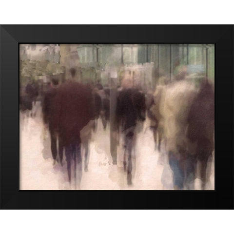 City Life Black Modern Wood Framed Art Print by Greene, Taylor