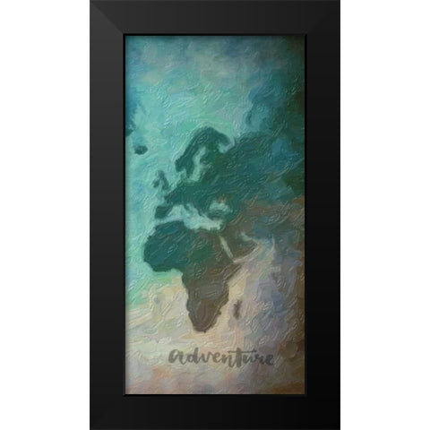 Destinations 3 Black Modern Wood Framed Art Print by Greene, Taylor